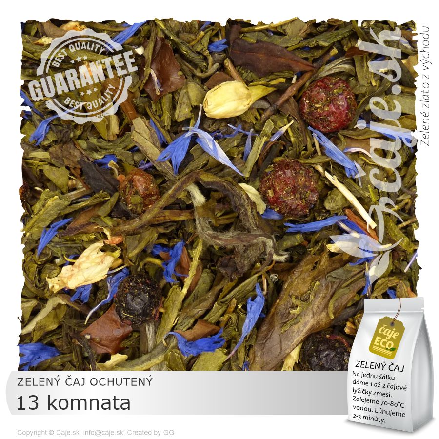 ZELENÝ ČAJ OCHUTENÝ 13 komnata (50g)