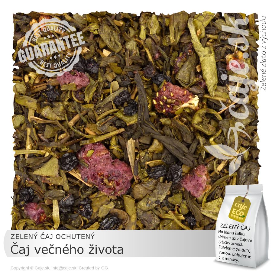 ZELENÝ ČAJ OCHUTENÝ Čaj večného života (50g)