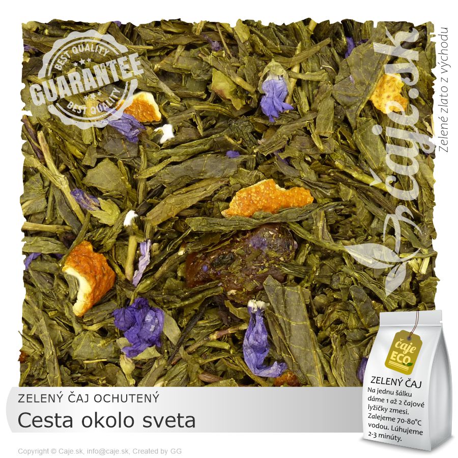 ZELENÝ ČAJ OCHUTENÝ Cesta okolo sveta (50g)
