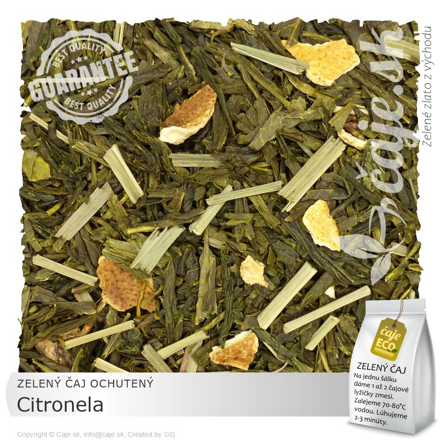 ZELENÝ ČAJ OCHUTENÝ Citronela (50g)