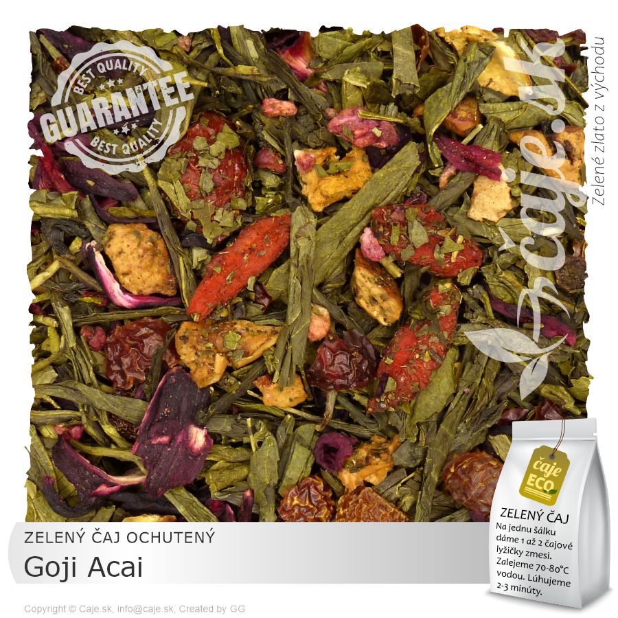 ZELENÝ ČAJ OCHUTENÝ Goji ACAI (50g)