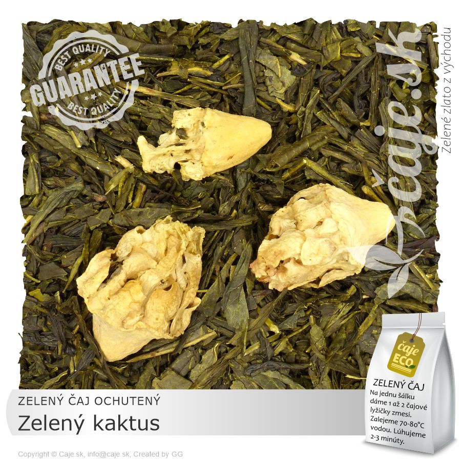 ZELENÝ ČAJ OCHUTENÝ Zelený Kaktus (50g)